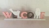 Christmas Wooden &quot;Welcome&quot; letter Decoration on table