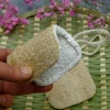 CK011 100% Biodegradable 7*11cm natural loofah dish clean sponge for kitchen
