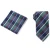 Import Classic Microfiber Jacquard Mens Plaid Tie Mens Orange Check Tie and Handkerchief Cufflinks Gravatas Set with Gift Box from China