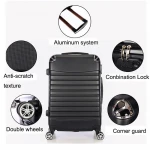 Classic model  20 24''28' valise suitcase wholesale Hard ABS PC Trolley Bags Luggage medium 4 wheels suitcase
