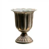 classic small flower metal vase antique Iron Gold bowl vase