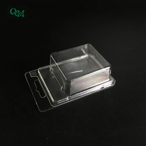 Clear plastic blister with euro hole,waterproof plastic box