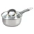 Import Color Silicone Handle Cooking Pots and Pans Stainless Steel Kitchen Home Use with Clear Glass Lid from China