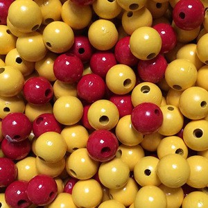 colored high quality wooden beads / round custom wooden beads / wooden beads for bracelet