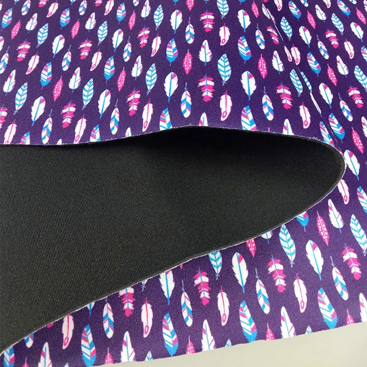 Colorful 5mm Neoprene Fashion Fabric Neopreno Rubber Sheet With Polyester Fabric