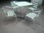 Import colorful Chinese restaurant furniture 4 seater dining table and chair set from China
