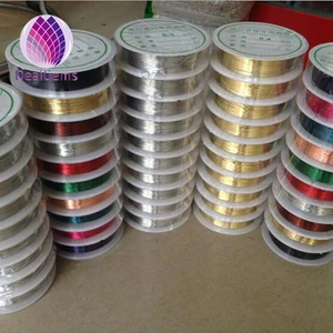 colorful copper wire 0.1--0.8mm jewelry findings metal wire