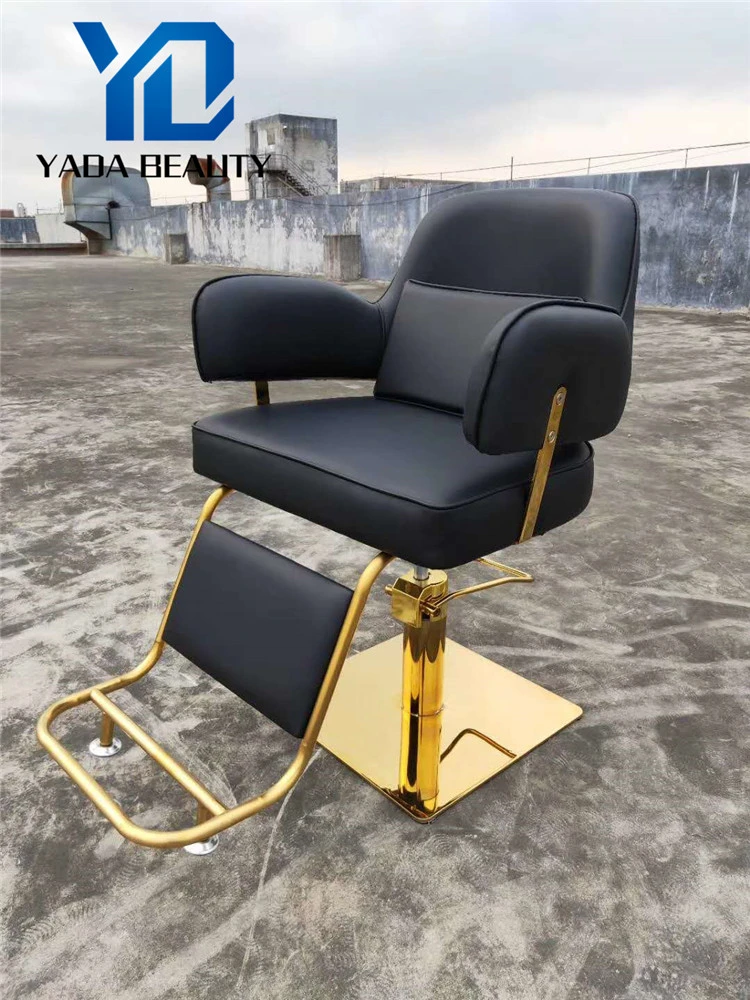 Comfortable new design durable material gold barber chair