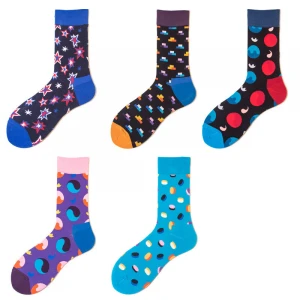 Comlor OEM calzini in confezione regalo happy socks designer funny dot womens socks dots men crew socks