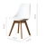 Import commercial furniture good quality colorful comfortable plastic seat + pu cushion with wooden legs armless reception chairs from China