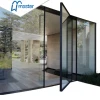 commercial modern aluminum glass exterior storefront main entry entrance pivot door