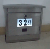 Convenient solar powered lighted post mailbox Parcel Delivery Box