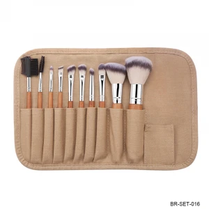Cosmetic Brush Kit Face Brush Eyeshadow Brush Lip Brush Travel Brush with Portable Porch