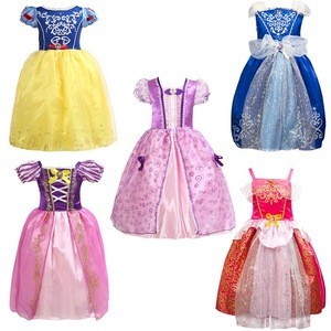 Cosplay Baby Girl Fancy Elsa Princess Dress Cinderella Kid Dress Party Rapunzel Princess Sofia Dress Halloween Children Costume