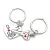 Import Couple key to my heart metal Keychain for Valentines Day Gift from China