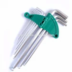 Cr-v Ball point hex key allen set wrench