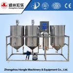 crude oil refinery equipment for soybean oil, sunflower seed oil, corn oil