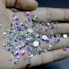 Crystals Round Beads Flatback Glass Sandals AB Nail Art Hot Fix Rhinestone