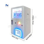 Custom coin operated game maquina de venda de sticker tattoo cartas ppokemon automatic card machine