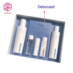 Custom cosmetic paper box packaging display box with plastic insert