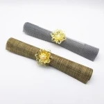 Custom Design Eco-Friendly Flower Wedding Napkin ring