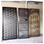 Custom divider wall stainless steel partition wall laser cut decorative panels metal screen