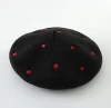 Custom embroidered french wool beret embroidery berets hat cap for women girls