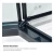 Import Custom Folding Black Stainless Steel Framed Standard Tempered Glass Anti Slip Bathroom Corner Magnet Shower Door from China