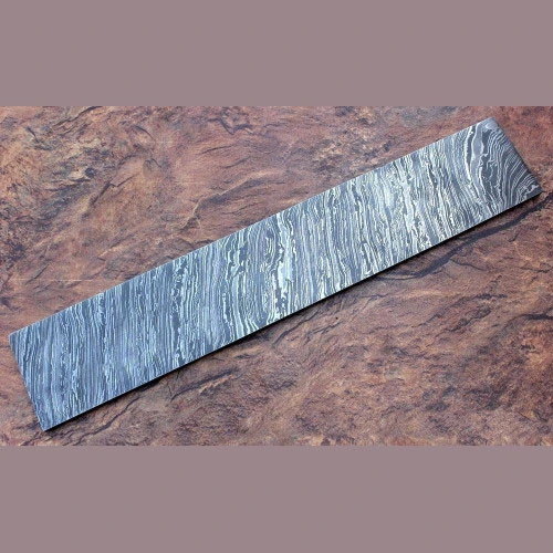 Custom Handmade Damascus Rectangle Steel Billets / Rods For Knives Making