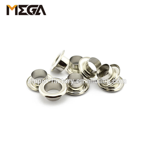 Custom high quality paint and fashion silver plating metal eyelets for garment rivet eyelet stainless steel eyelet
