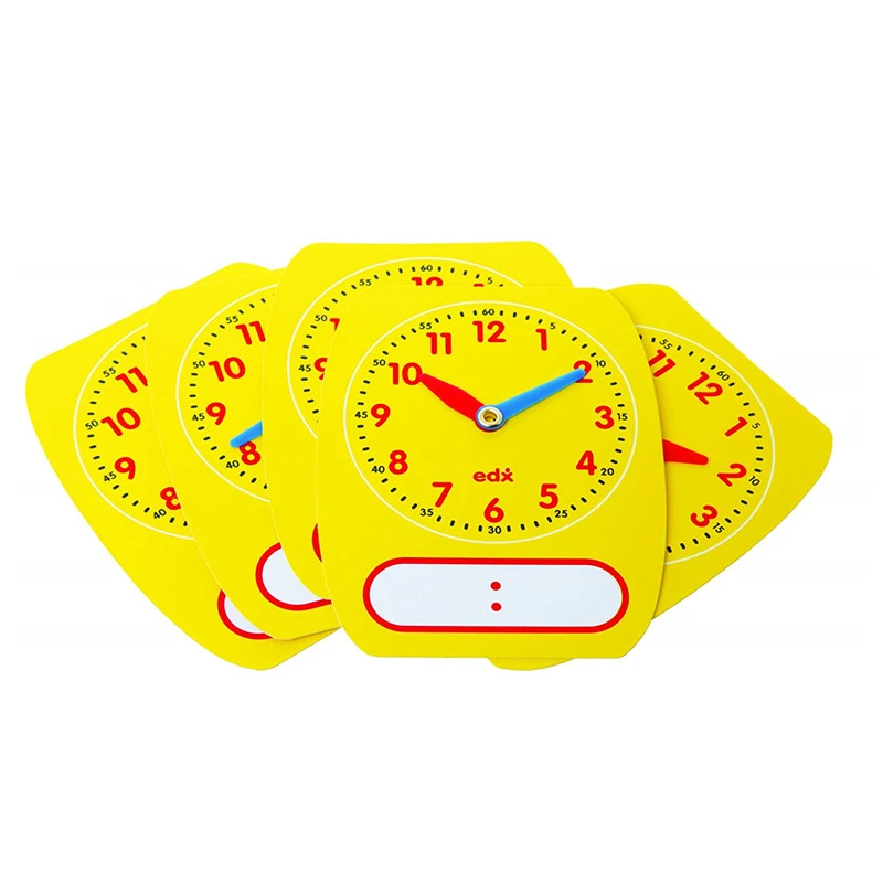 Custom Kids Children&#x27;s Early Learning Time Telling Clock Educational Toys Set