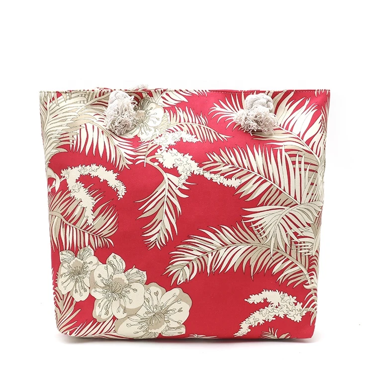 Custom Logo beach bag Women handbag canvas bag custom shopping custom pattern cotton bag