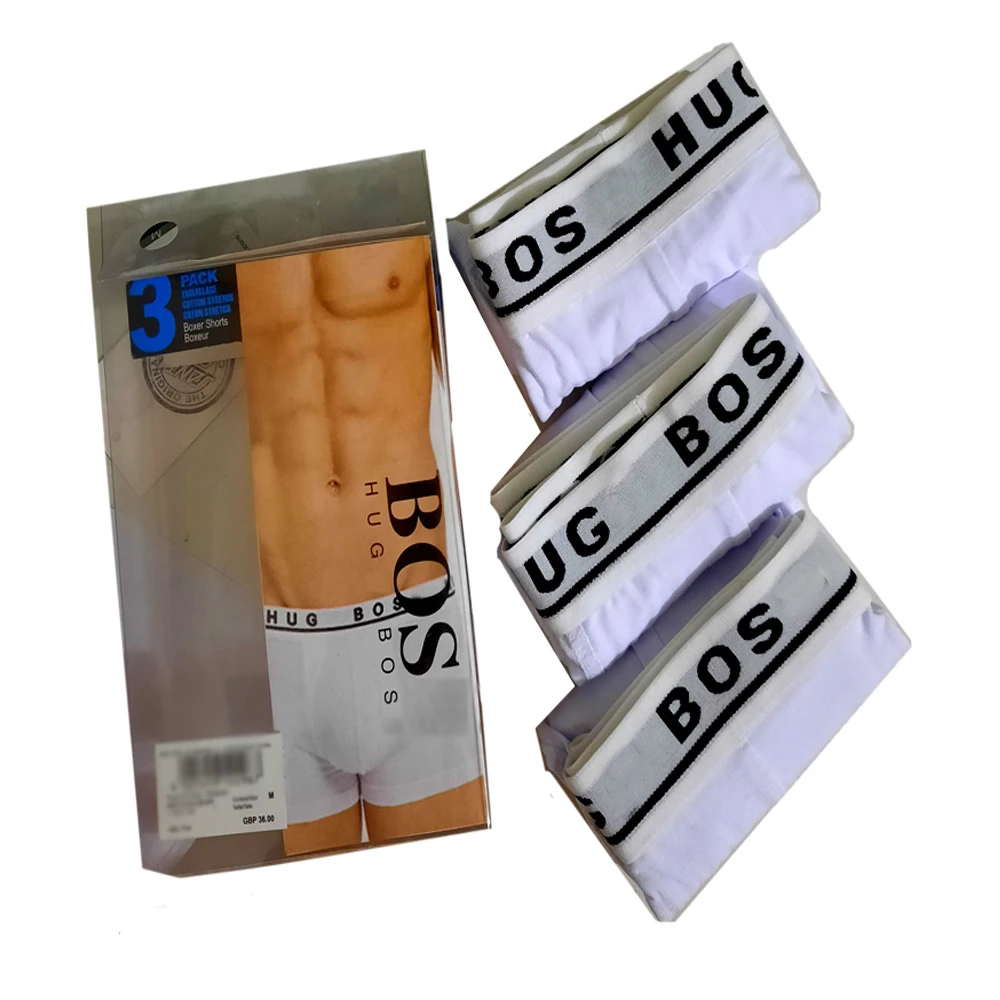Custom Logo Spandex cotton Boxer Shorts Sport Trunks Underwear Men Briefs from Bangladesh in cheap price