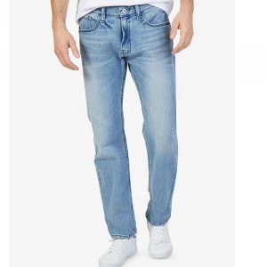custom made designed Mens mens jeans denim manufacturers distressed denim pant high stretch jeans