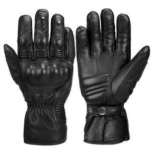 Custom Made Mens Premium Leather Street Motorcycle Protective Cruiser Biker Gloves