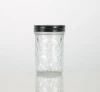 Custom mason jar 100ml 200ml 250ml 350ml 500ml 20 straight sided glass jars  honey jam sauce canned pickle glass jar with lids