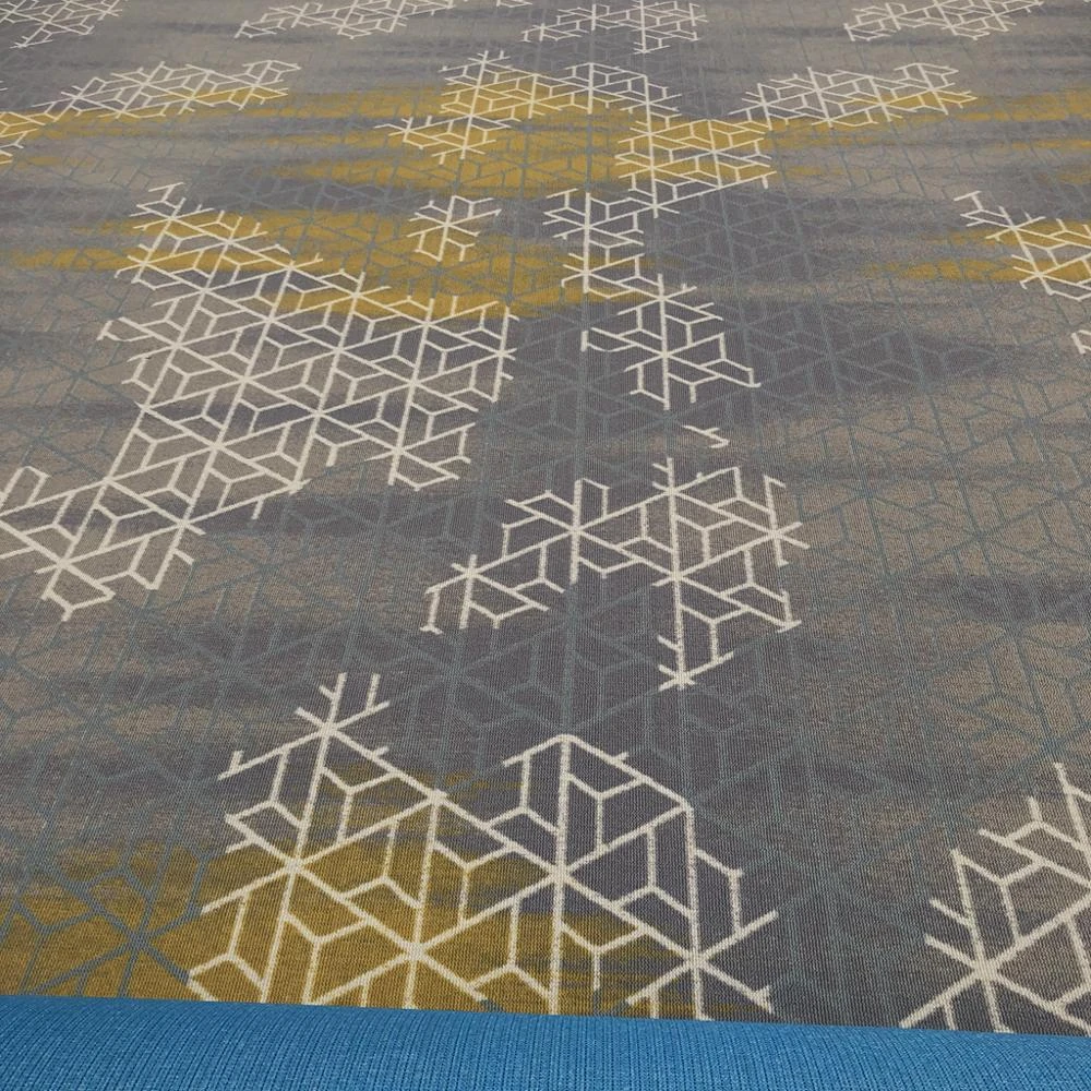 Custom Nylon Floral Pattern Wall to Wall Printed Carpet