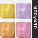 Custom Private Label Korean Whitening Moisturizing Sheet Fruit Beauty Face Mask Skin Care Facial Mask