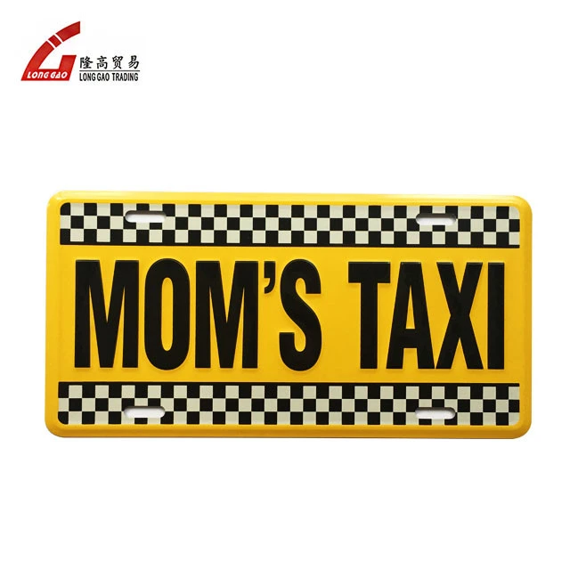 custom PVC plastic car license plate with customer logo printing blank number american number license plates