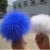 Import Custom size factory price fur ball chains bag pendant ostrich feather fur pom pom key chains from China