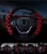 Import custom soft neoprene stitched fur velvet car steering wheel cover pu for toyota from China