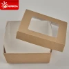 Custom sweet egg tart cupcake box packaging design for cake