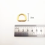 Custom top selling metal d-ring black color plating for bag strap belt buckle openable handbag d ring