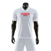 Custom V Neck Sublimated Soccer Jersey New Season Blank White Soft Soccer Uniform