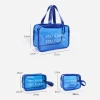Custom Waterproof Promotional Gift Women Clear Makeup Organizer Pouches Tote Travel Toiletry Bags Transparent PVC Bag