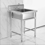 Customize 201 Stainless Steel Commercial Restaurant Cleaning Dish Wash Basin Kitchen Sink