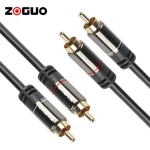 Customized Black RCA Audio Cable High Quality 3M 5M 8M 10M 3.5MM RCA Cable