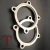 Import Customized Gr2 Titanium exhaust flange with 2 bolt hole from China