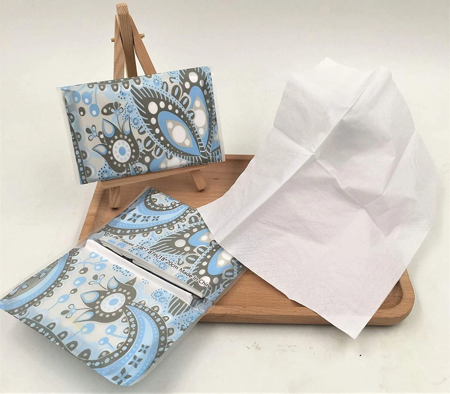 Customized Travel Fragrance free Pocket Facial Tissue Paper Handkerchief paper Pocket size tissues