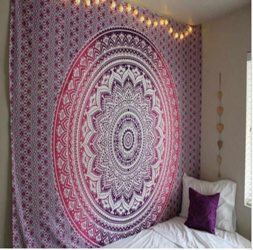 Custtom Handmade Technics Mandala Wall Hanging Tapestry Hippie for Decor